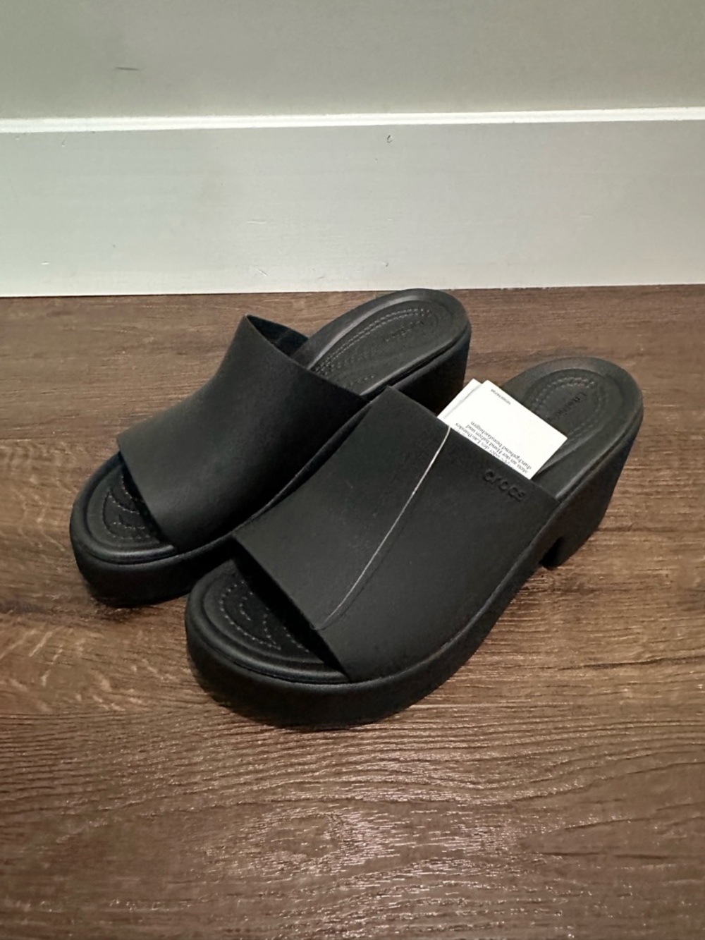 CROCS Brooklyn frosted slide heel